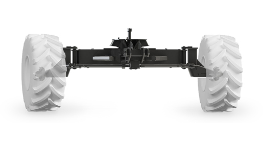 An optional 3 meter front axle is available for controlled traffic farming.